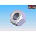 NYLON WHITE INSERT LOCK NUTS, 18-8 SS, PASS_14
